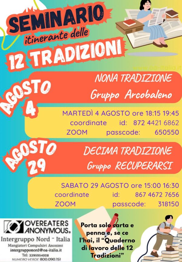 12 tradizioni agosto 2026